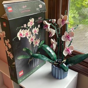 🌸 Botanical Gardens Orchid Lego Set 🌸